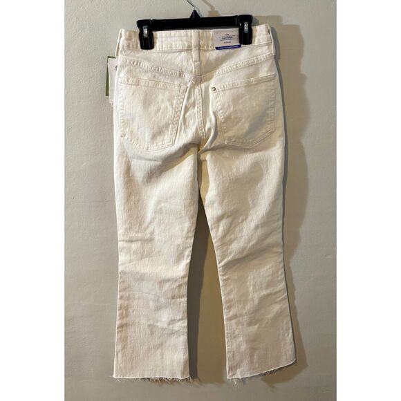 H&M High‑Waist Cropped Flare Jeans White US 2 / EUR 34 NWT - Picture 5 of 7